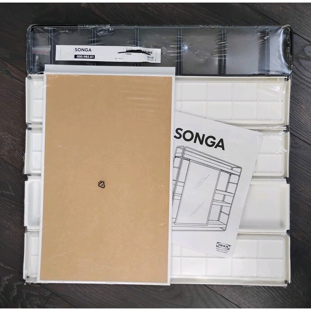 NEW 90's Vintage IKEA SONGA Shelf with Mirror RARE Bathroom Storage
